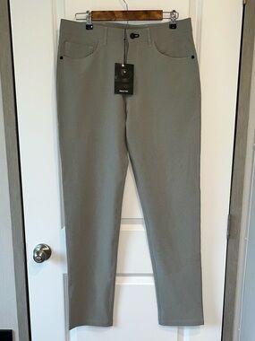 Public Rec Workday Pant Men's sz 33/34 Fog 100% Poly Slim Straight Leg Pant